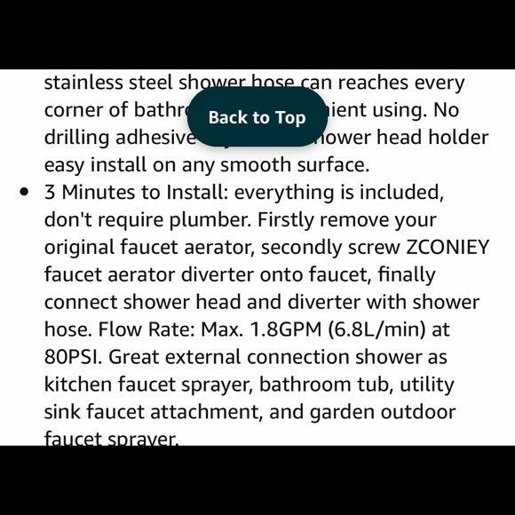 NEW Zconiey faucet adapter kitchen/bath/laundry - Picture 9 of 9